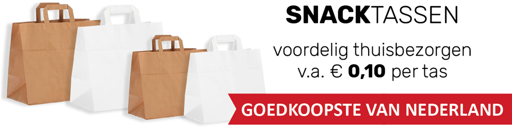 snacktas / papieren take away tasjes